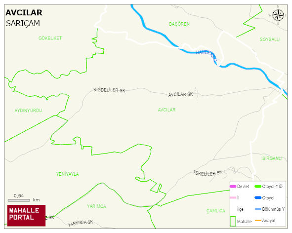 AVCILAR Mahallesi Haritası | İnteraktif Köy ve Mahalle Sınırları
