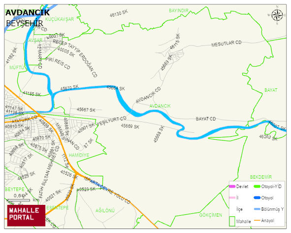 AVDANCIK Mahallesi Haritası | Uydu Görüntüsü ve Harita Detayları