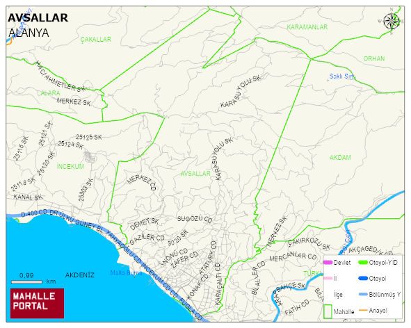 AVSALLAR Mahallesi Haritası | İnteraktif Köy ve Mahalle Sınırları