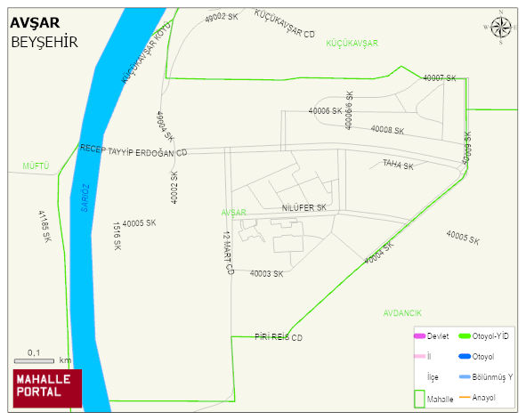 AVŞAR Mahallesi Haritası | Güncel Mahalle ve Köy Haritası