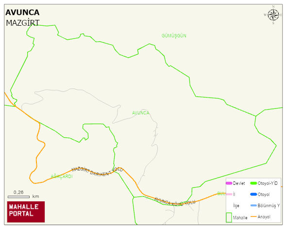 AVUNCA Köyü Haritası | Uydu Görüntüsü ve Harita Detayları