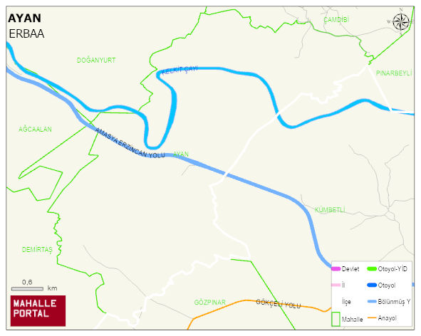 AYAN Köyü Haritası | Sayısal Bölge Görünümü