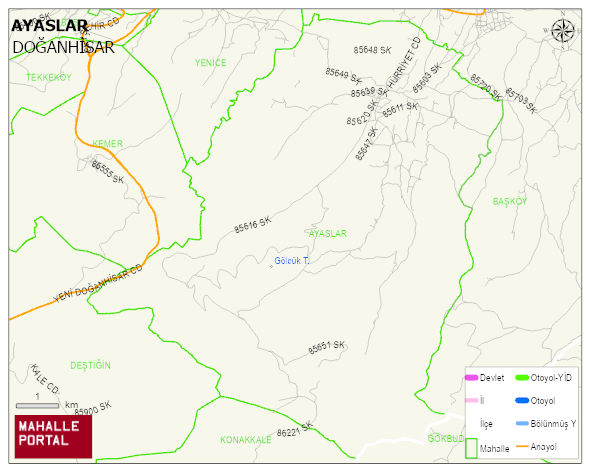 AYASLAR Mahallesi Haritası | Mahalle Sokak Haritası