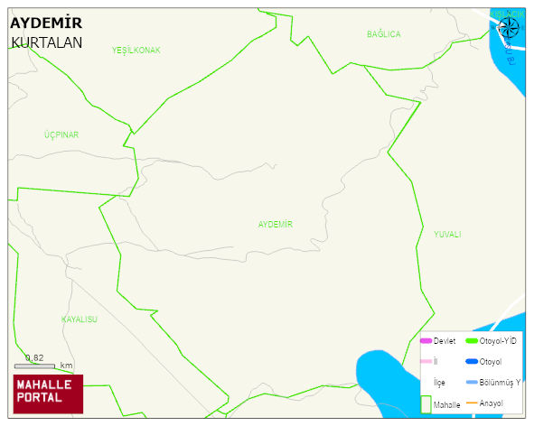 AYDEMİR Köyü Haritası | İnteraktif Köy ve Mahalle Sınırları
