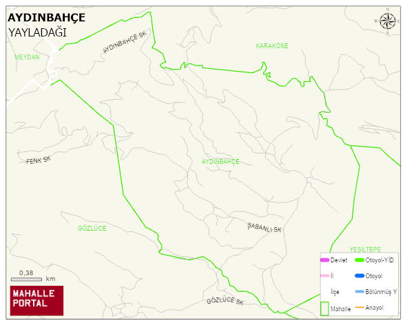 AYDINBAHÇE Mahallesi Haritası | Uydu Görüntüsü ve Harita Detayları