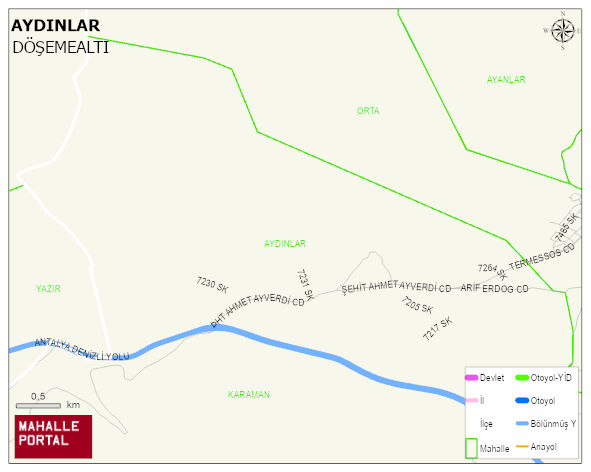 AYDINLAR Mahallesi Haritası | Güncel Mahalle ve Köy Haritası