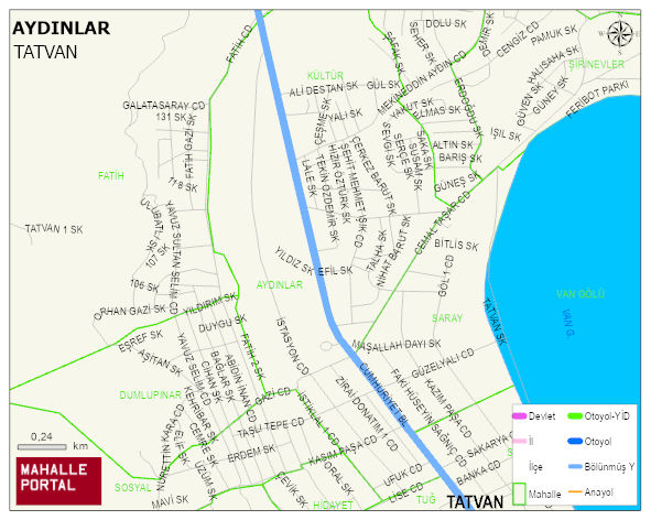 AYDINLAR Mahallesi Haritası | İnteraktif Köy ve Mahalle Sınırları