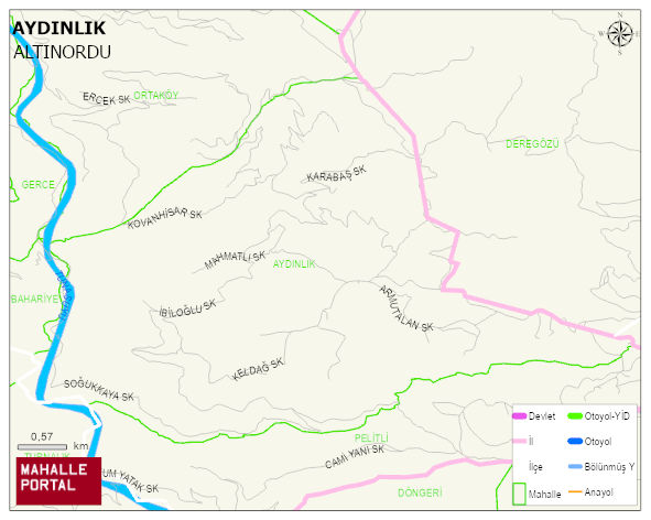 AYDINLIK Mahallesi Haritası | Uydu Görüntüsü ve Harita Detayları