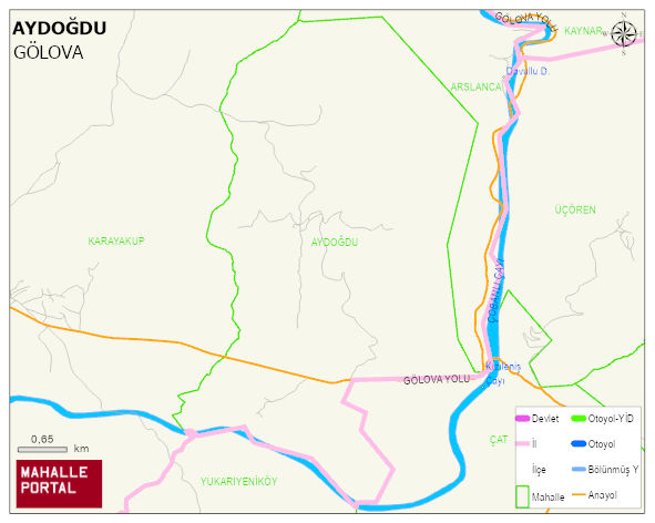 AYDOĞDU Köyü Haritası | Detaylı Köy ve Mahalle Görünümü