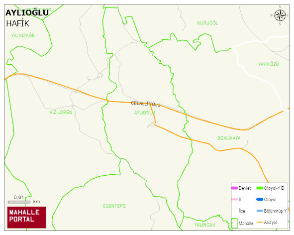 AYLIOĞLU Köyü Haritası | Coğrafi Yapı ve Detaylı Haritası