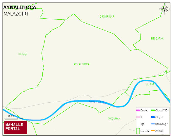 AYNALIHOCA Köyü Haritası | Mahalle Sokak Haritası