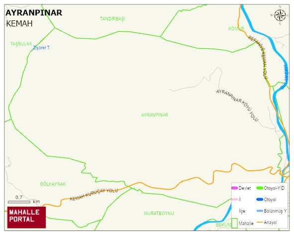 AYRANPINAR Köyü Haritası | Mahalle Sokak Haritası