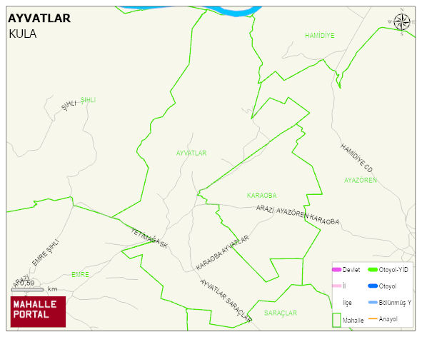AYVATLAR Mahallesi Haritası | Detaylı Köy ve Mahalle Görünümü