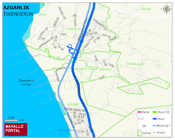 AZGANLIK Mahallesi Haritası | Güncel Mahalle ve Köy Haritası