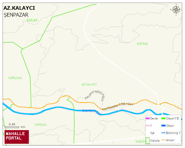 AZ.KALAYCI Köyü Haritası | Güncel Mahalle ve Köy Haritası