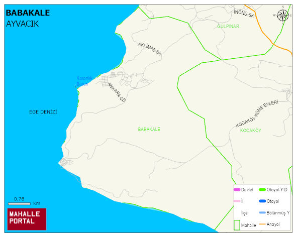 BABAKALE Köyü Haritası | İnteraktif Köy ve Mahalle Sınırları