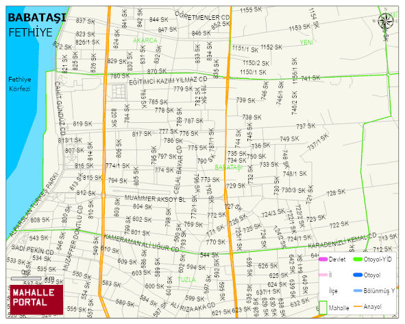 BABATAŞI Mahallesi Haritası | Mahalle Sokak Haritası