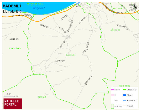 BADEMLİ Mahallesi Haritası | Uydu Görüntüsü ve Harita Detayları