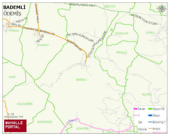 BADEMLİ Mahallesi Haritası | Uydu Görüntüsü ve Harita Detayları