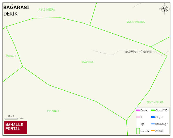 BAĞARASI Mahallesi Haritası | Mahalle Sokak Haritası
