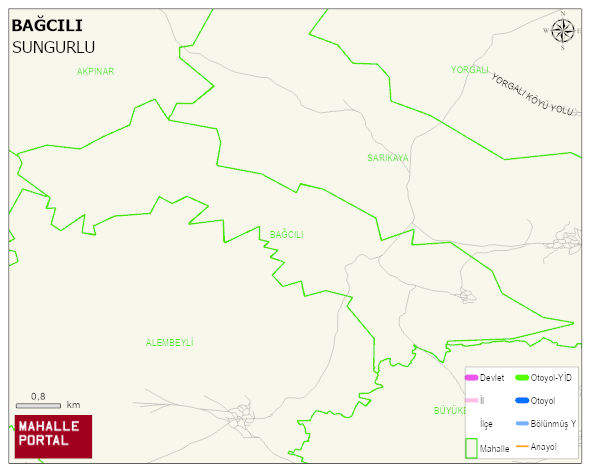 BAĞCILI Köyü Haritası | Güncel Mahalle ve Köy Haritası