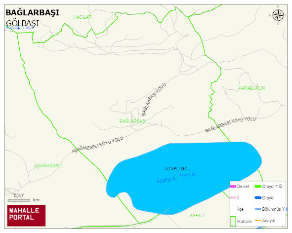 BAĞLARBAŞI Köyü Haritası | Uydu Görüntüsü ve Harita Detayları