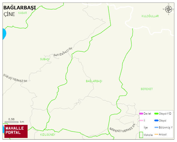 BAĞLARBAŞI Mahallesi Haritası | Detaylı Köy ve Mahalle Görünümü