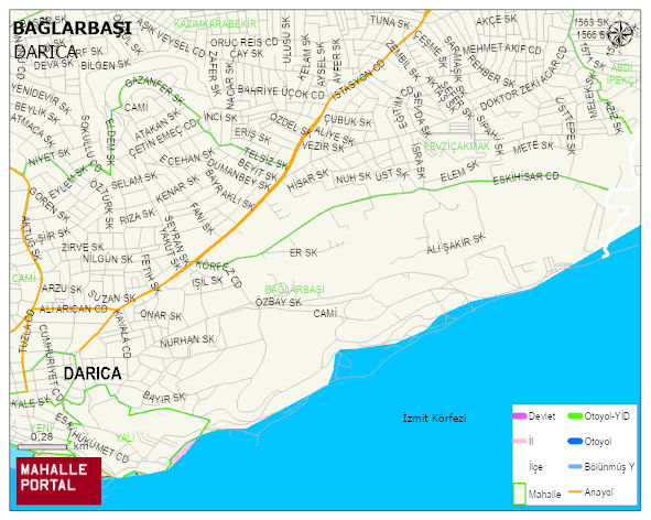 BAĞLARBAŞI Mahallesi Haritası | Dağlar, Ovalar ve Akarsu Bilgileri