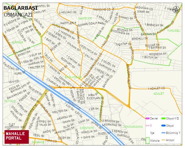 BAĞLARBAŞI Mahallesi Haritası | Mahalle Sokak Haritası