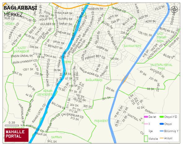 BAĞLARBAŞI Mahallesi Haritası | Uydu Görüntüsü ve Harita Detayları