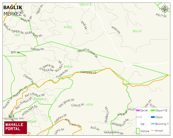 BAĞLIK Mahallesi Haritası | Uydu Görüntüsü ve Harita Detayları