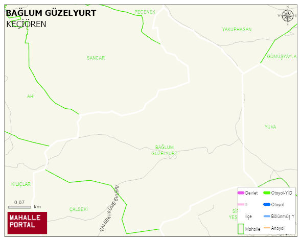 BAĞLUM GÜZELYURT Mahallesi Haritası | İnteraktif Köy ve Mahalle Sınırları