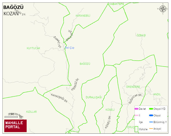 BAĞÖZÜ Mahallesi Haritası | Uydu Görüntüsü ve Harita Detayları