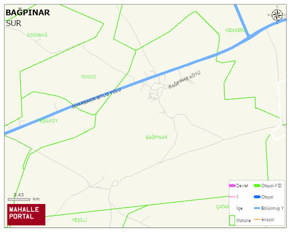 BAĞPINAR Mahallesi Haritası | İnteraktif Köy ve Mahalle Sınırları