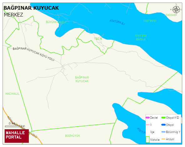 BAĞPINAR KUYUCAK Köyü Haritası | Coğrafi Yapı ve Detaylı Haritası