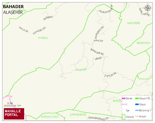 BAHADIR Mahallesi Haritası | Uydu Görüntüsü ve Harita Detayları