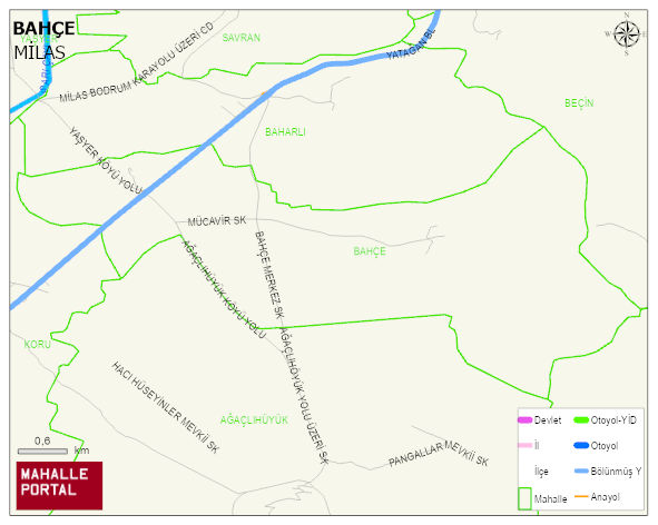 BAHÇE Mahallesi Haritası | Detaylı Köy ve Mahalle Görünümü