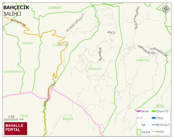 BAHÇECİK Mahallesi Haritası | Mahalle Sokak Haritası