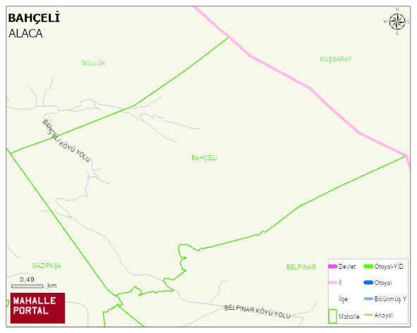 BAHÇELİ Köyü Haritası | Güncel Mahalle ve Köy Haritası