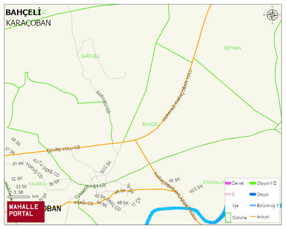 BAHÇELİ Mahallesi Haritası | Coğrafi Yapı ve Detaylı Haritası