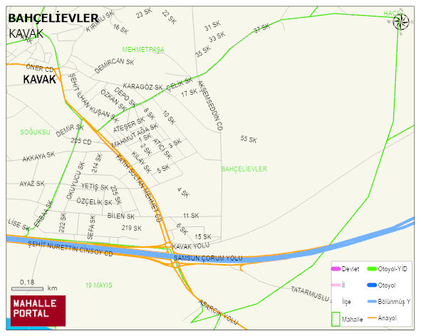 BAHÇELİEVLER Mahallesi Haritası | Dağlar, Ovalar ve Akarsu Bilgileri