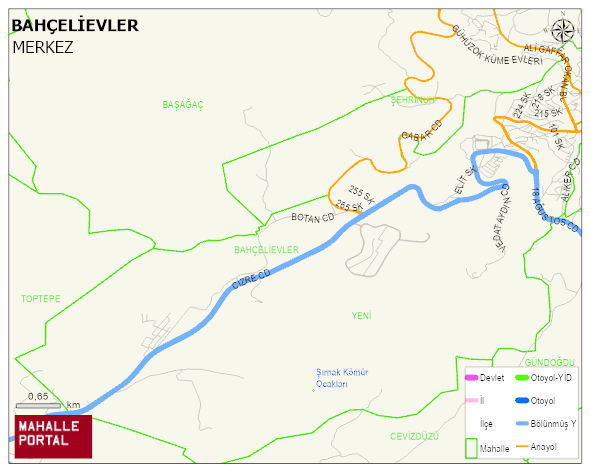 BAHÇELİEVLER Mahallesi Haritası | İnteraktif Köy ve Mahalle Sınırları