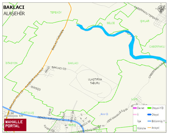 BAKLACI Mahallesi Haritası | Coğrafi Yapı ve Detaylı Haritası