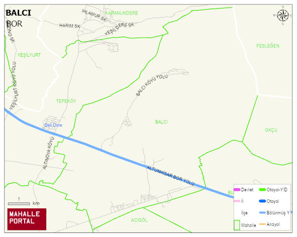 BALCI Köyü Haritası | Coğrafi Yapı ve Detaylı Haritası
