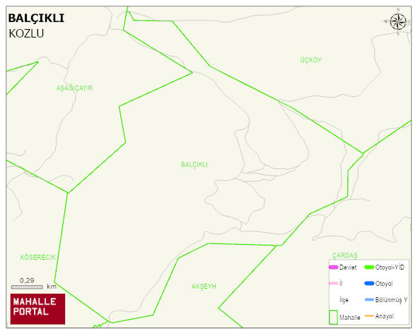 BALÇIKLI Köyü Haritası | İnteraktif Köy ve Mahalle Sınırları