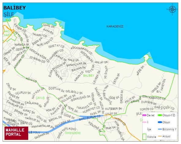 BALİBEY Mahallesi Haritası | Detaylı Köy ve Mahalle Görünümü