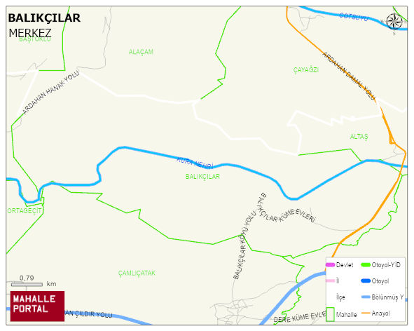 BALIKÇILAR Köyü Haritası | Mahalle Sokak Haritası