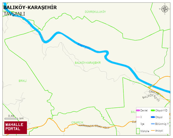 BALIKÖY BELDESİ BALIKÖY-KARAŞEHİR Mahallesi Haritası | Güncel Mahalle ve Köy Haritası