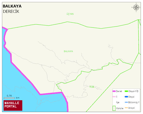 BALKAYA Mahallesi Haritası | Coğrafi Yapı ve Detaylı Haritası