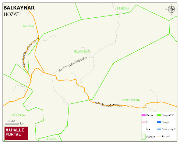 BALKAYNAR Köyü Haritası | Detaylı Köy ve Mahalle Görünümü